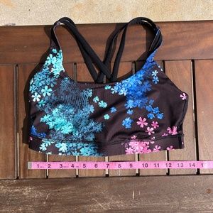 Lululemon floral print sports-bra
